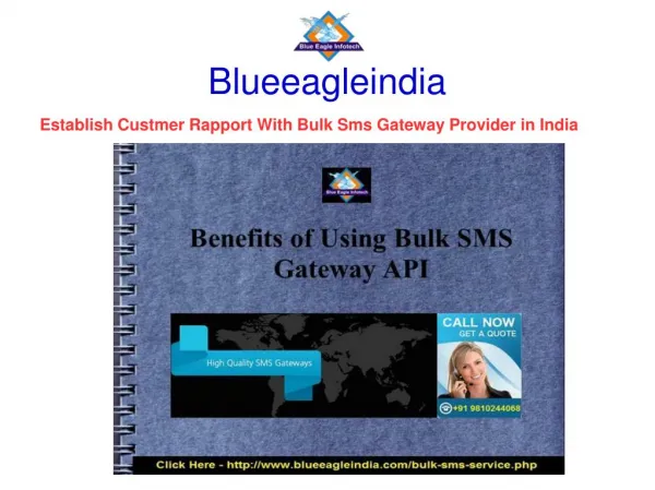 Bulk Sms Gateway Provider In India Establish Rapport with Custmer
