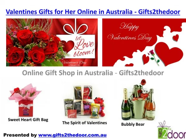 Valentines Gifts for Him Online in Australia - Gifts2thedoor