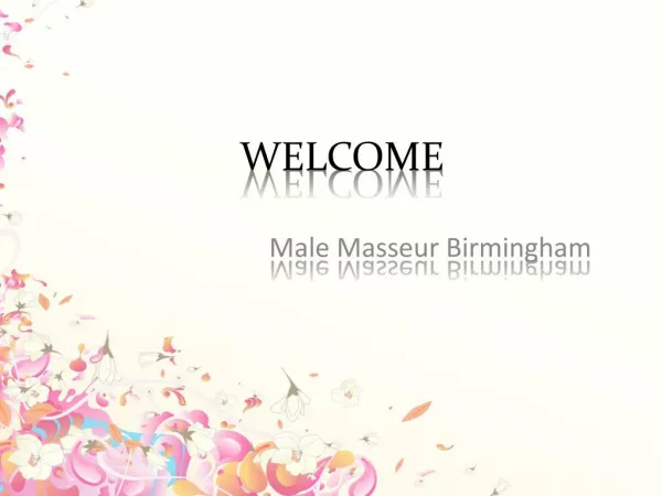 Professional Male Masseur in Birmingham