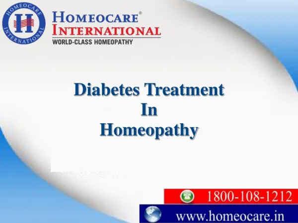 Control your high blood sugar levels with Homeopathy
