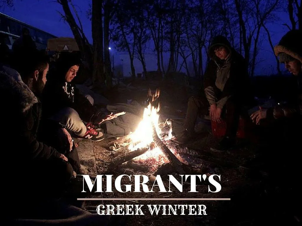 migrant s greek winter