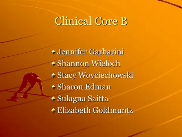 Clinical Core B