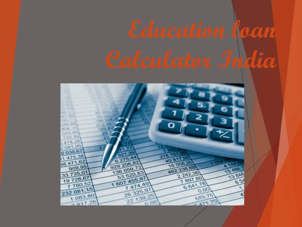 education loan calculator india
