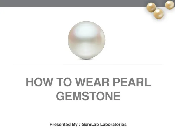 How to Wear Pearl or Moti Gemstone