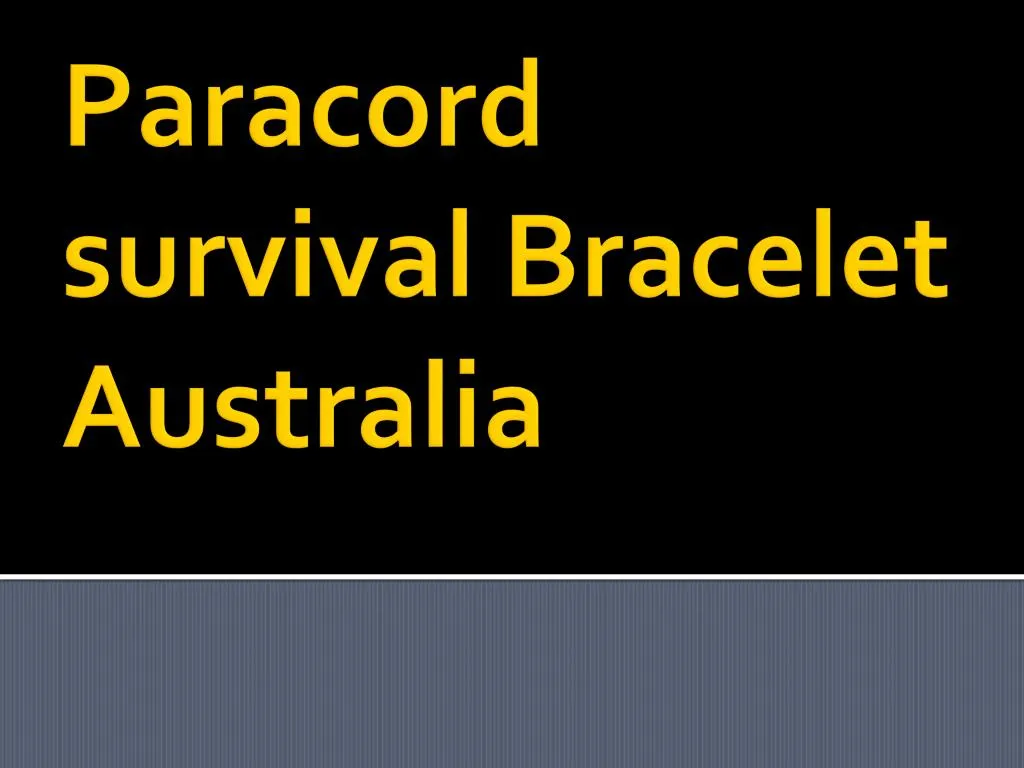 paracord survival bracelet australia