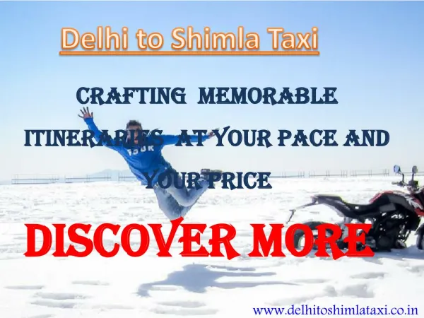 Delhi to Shimla Taxi | Taxi From Delhi to Shimla