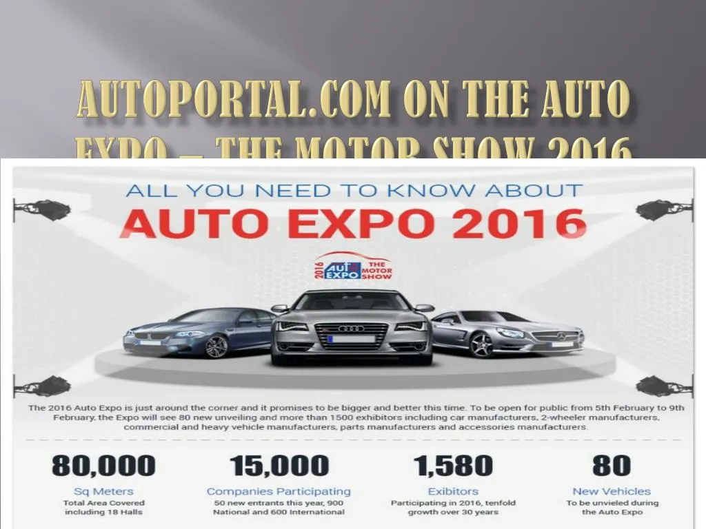autoportal com on the auto expo the motor show 2016