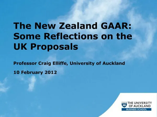 The New Zealand GAAR: Some Reflections on the UK Proposals