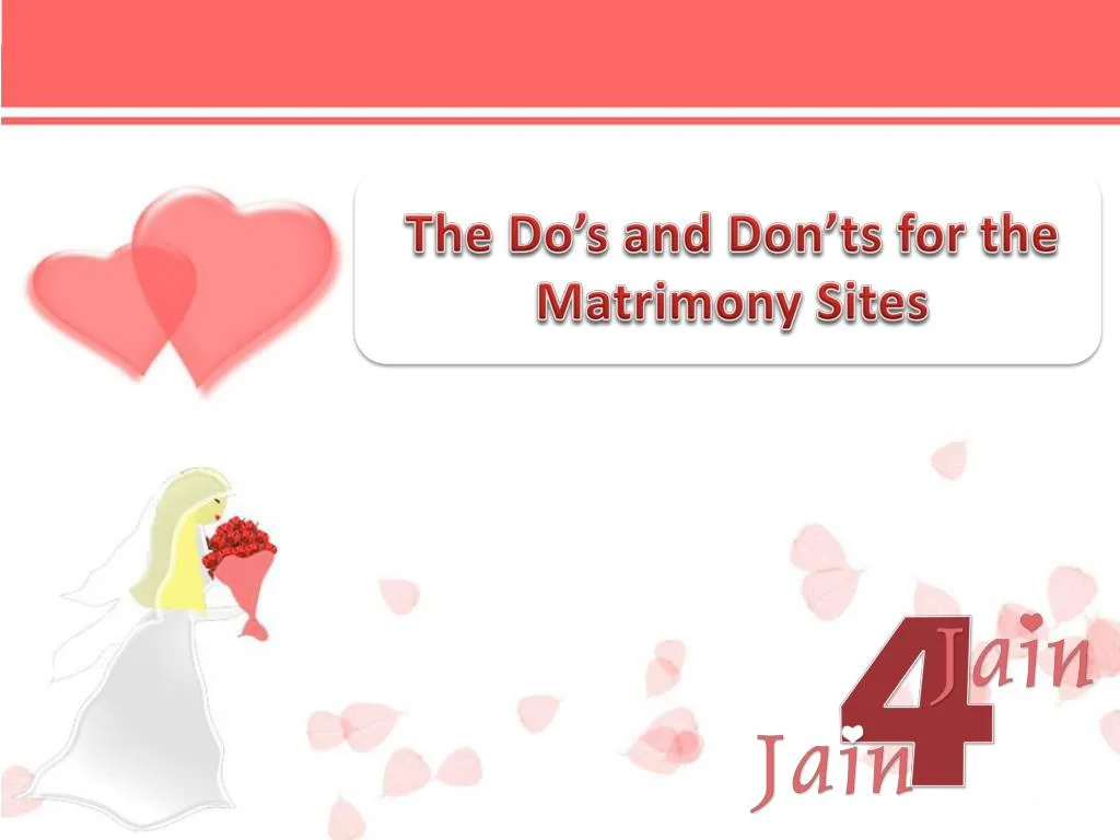 the do s and don ts for the matrimony sites