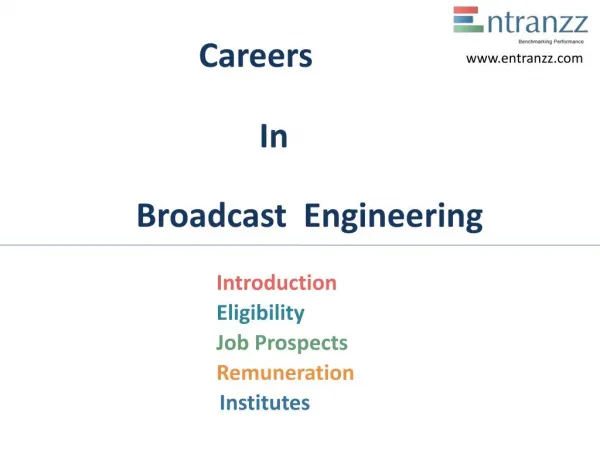 Careers In Broadcast
