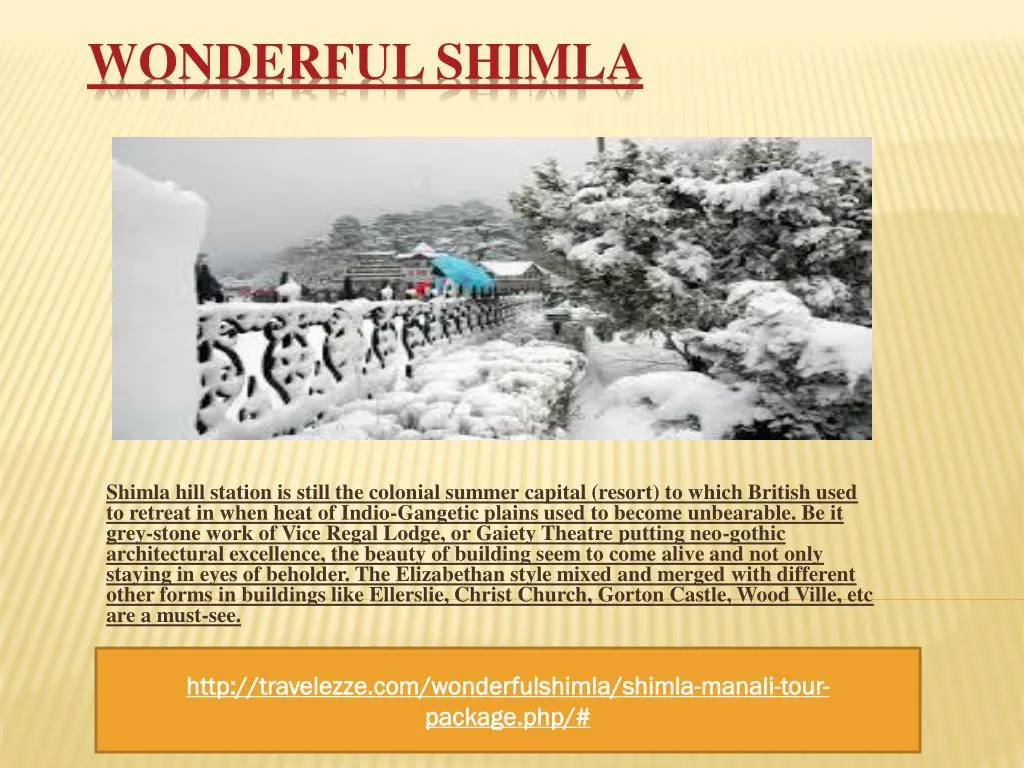 wonderful shimla