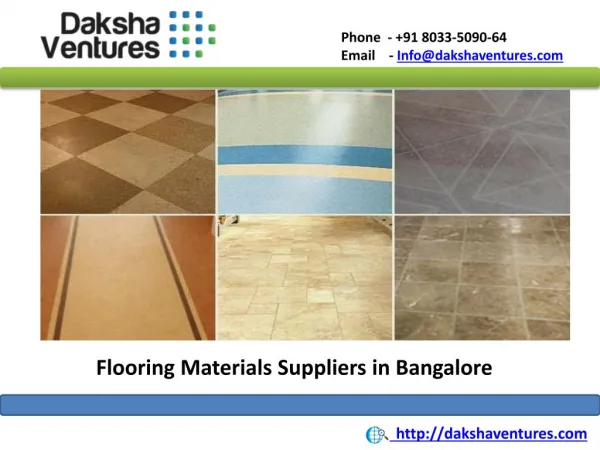 Flooring Materials Suppliers in Bangalore, India