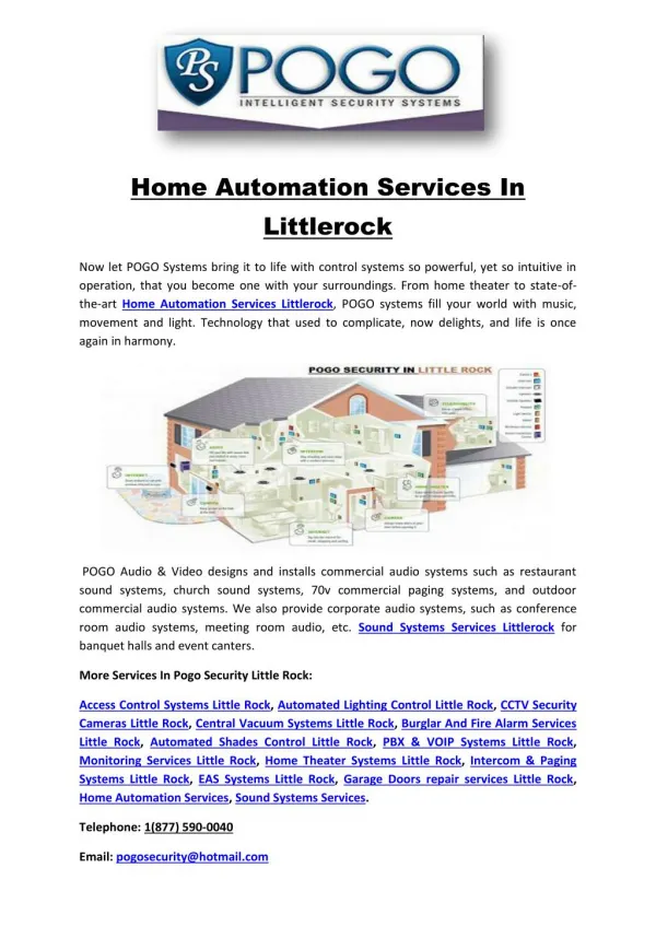 Home Automation Services In Littlerock