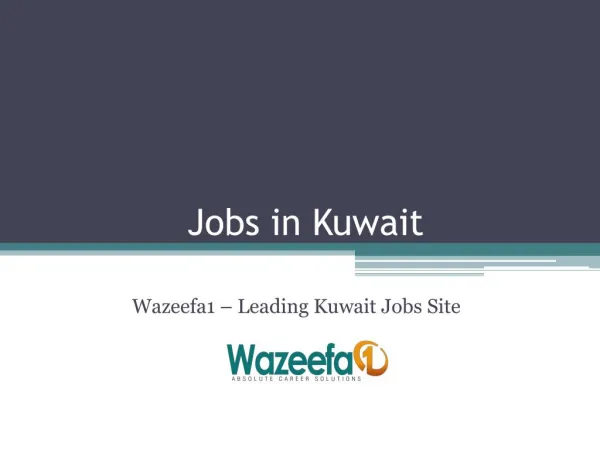 Latest Jobs in Kuwait