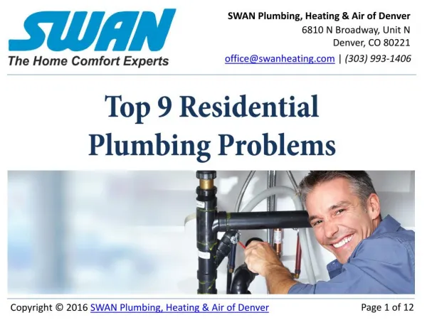 9 Top Denver Plumbing Problems