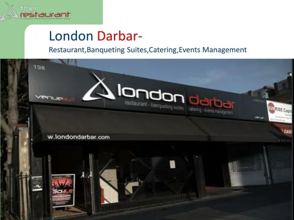London Darbar, Restaurant, Banquet Suites & Catering & Events Management