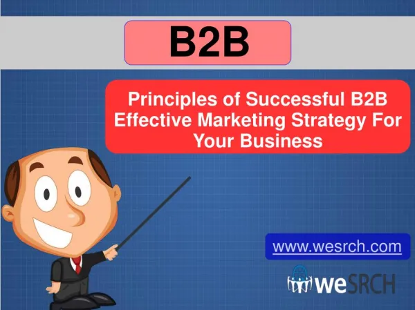 Principles of Successful B2B Effective Marketing Strategy For Your Business