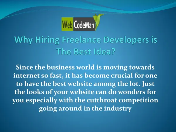 Why Hiring Freelance Developers is The Best Idea?