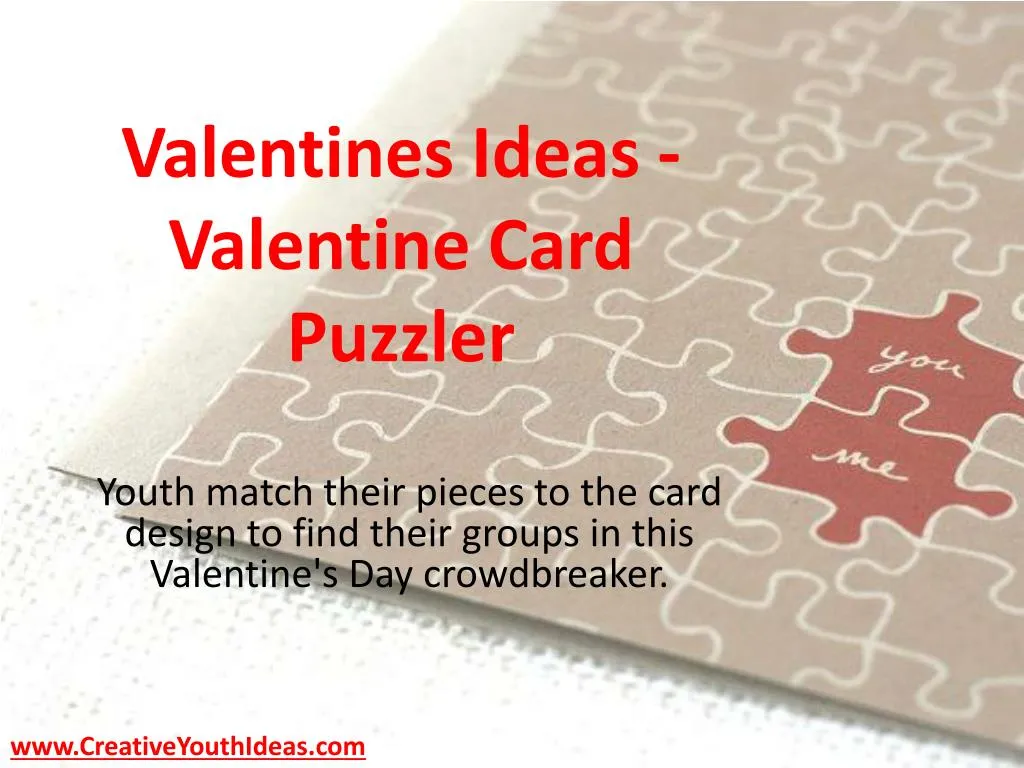 valentines ideas valentine card puzzler