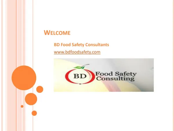 Food Safety Consulting, Training & Certification