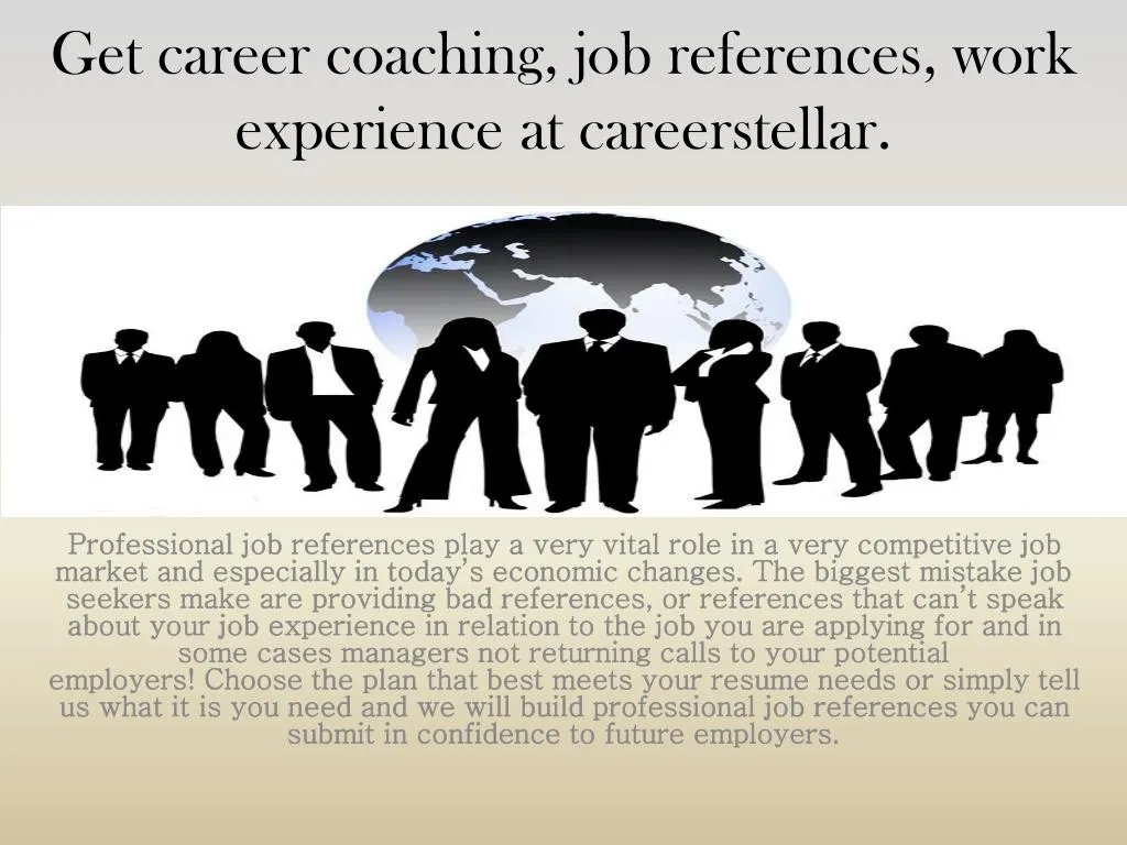 get career coaching job references work experience at careerstellar
