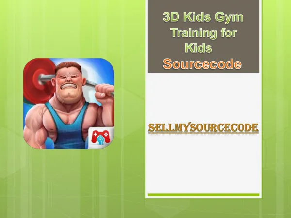 3D Kids Gym Training For Kids Game Sourcecode