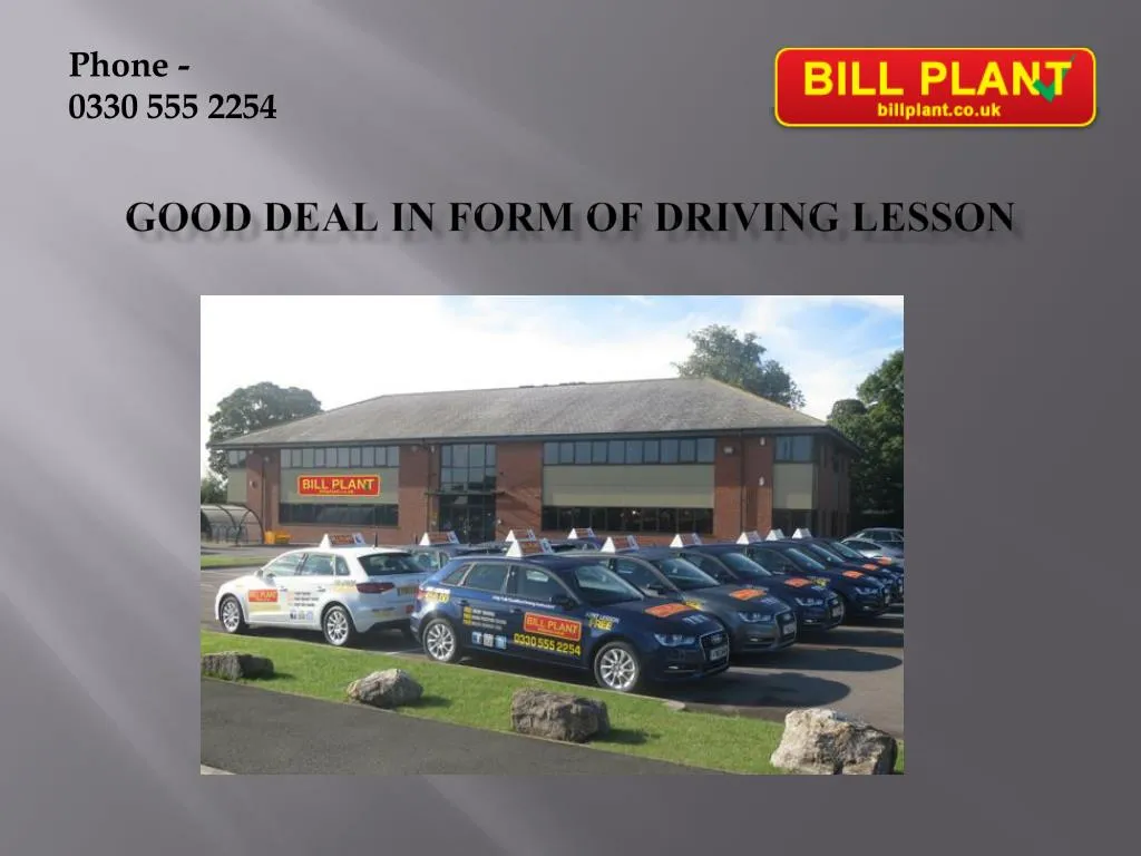 good deal in form of driving lesson