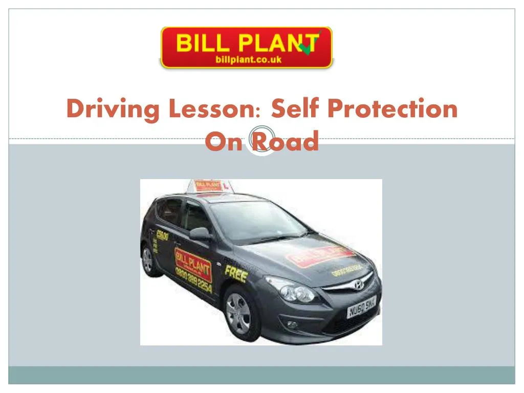 driving lesson self protection on road