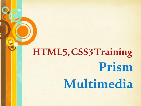 HTML5 Training in Hyderabad, BEST HTML5 Training Institute, HTML5 and CSS3 Training in Hyderabad
