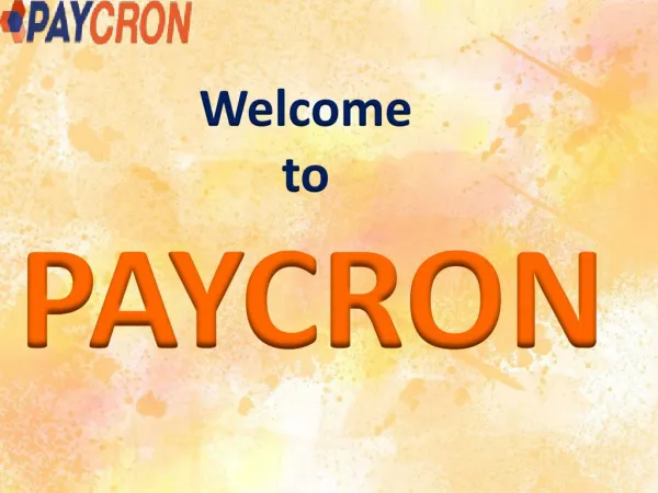 Paycron - What does It Offers