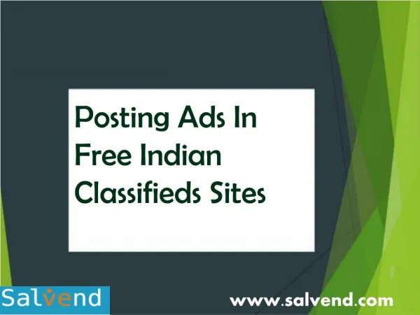 Posting Ads In Free Indian Classifieds Sites