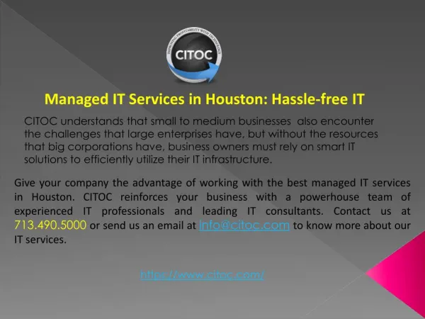 Managed IT Services Houston