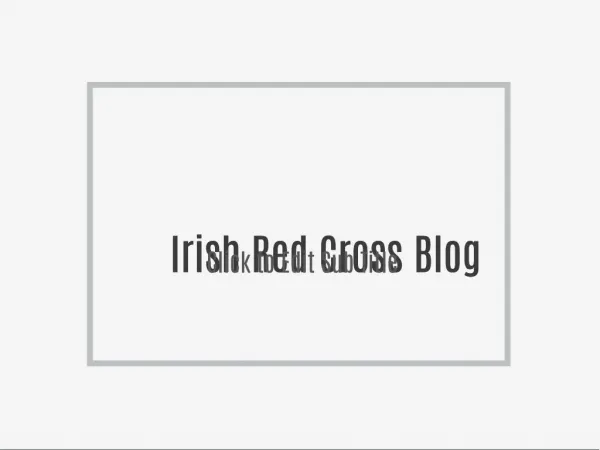 Irish Red Cross Blog