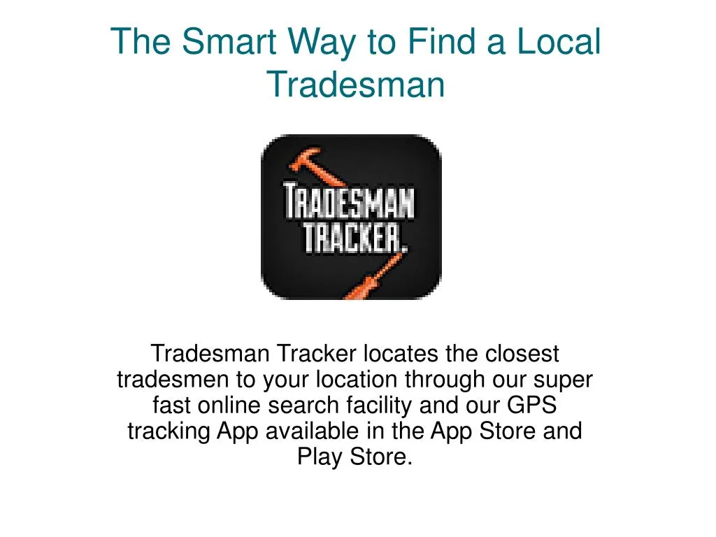 the smart way to find a local tradesman