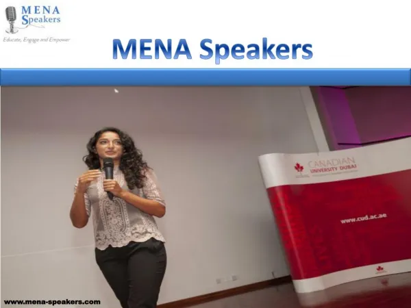 MENA Speakers
