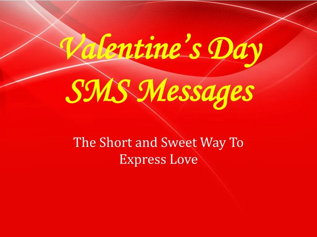 valentine s day sms messages