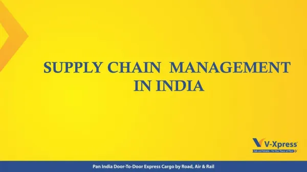 Supply Chain Management (SCM) - Vxpress