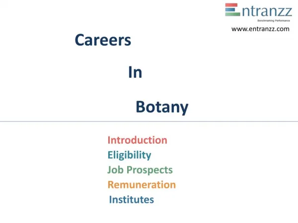 Careers In Botany