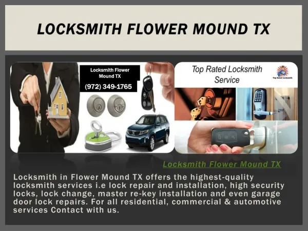 Locksmith Flower Mound TX