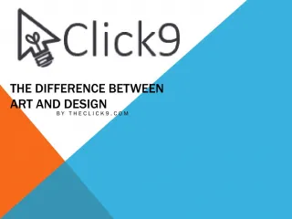 The Difference Between Art and Design. - slide 1