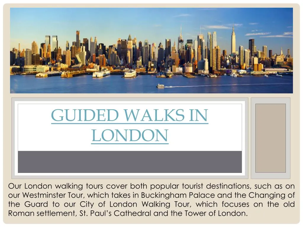 guided walks in london