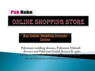 Pakistani wedding dresses Buy wedding dresses online - slide 1
