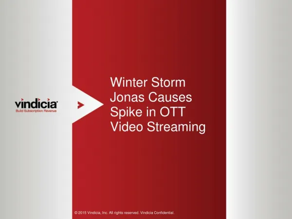 Winter Storm Jonas Causes Spike in OTT Video Streaming