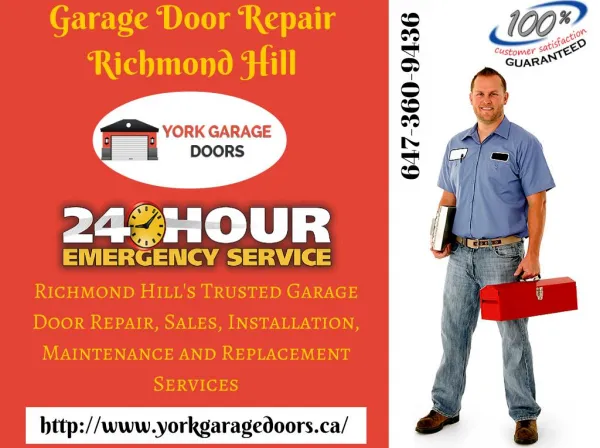 Garage Door Repair Richmond Hill, Maintenance, opener & Installation Services