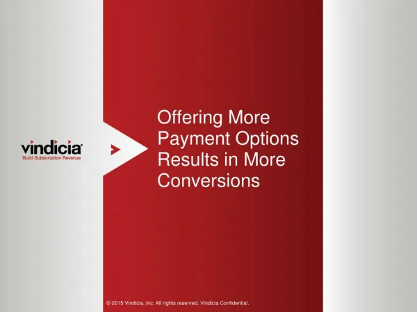 Offering More Payment Options Results in More Conversions