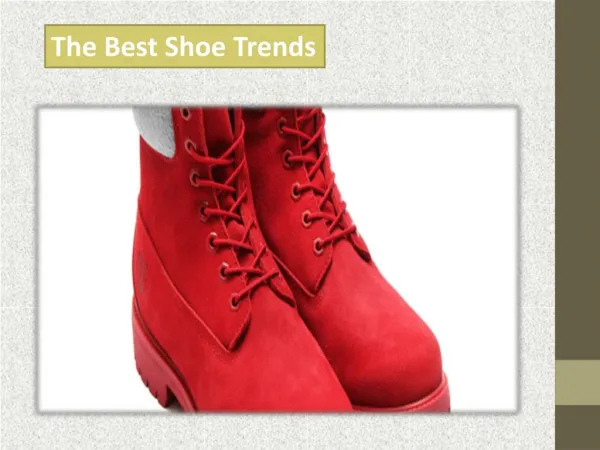 The Best Shoe Trends