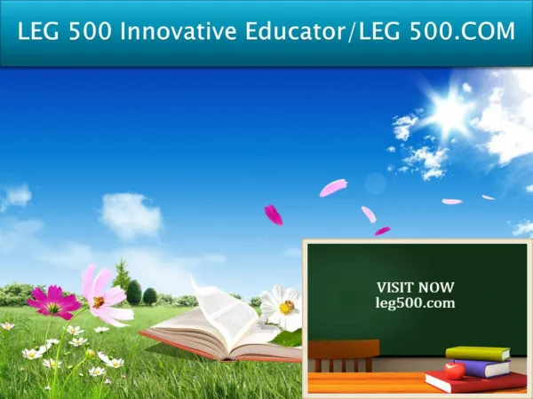 LEG 500 Innovative Educator/LEG 500.COM