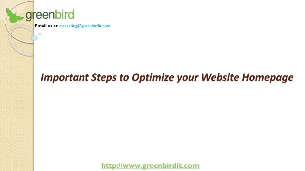 important steps to optimize your website homepage