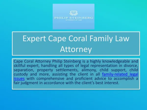 Expert cape coral family law attorney