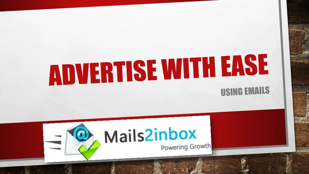 advertise with ease